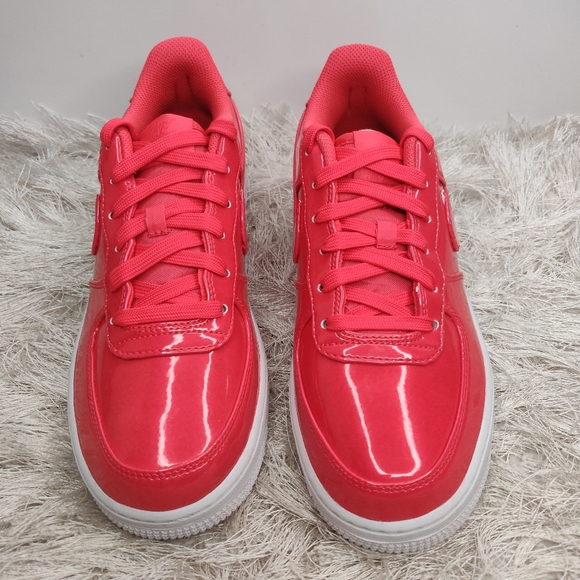 New Nike red/hot pink Air Force Ones - Picture 3 of 5